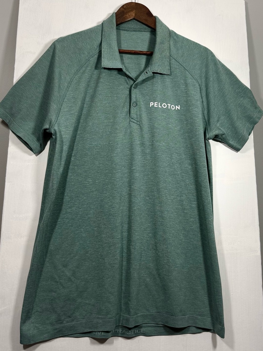 Peloton x lululemon Men’s Teal Green Performance Polo
